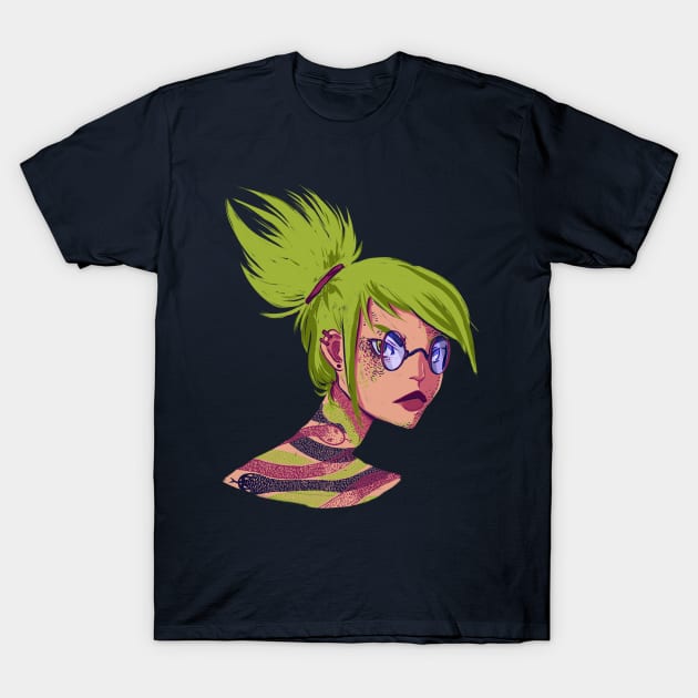 Snake Charmer Ink T-Shirt by Discombobble